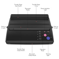 1 x RAW Customer Returns BIOMASER Drawing Thermal Stencil Maker Monochrome Tattoo Transfer Printer, Professional Copier Machine for Temporary Tattoos - RRP €125.11