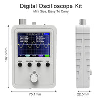 1 x RAW Customer Returns Quimat 2.4 TFT Digital Oscilloscope Kit with Soldered Clip BNC Cable, SMD Open Source Probe and Housing Ready Machine Assembled  - RRP €41.8