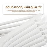 1 x RAW Customer Returns HOUSE DAY wooden clothes hangers, pack of 20 wooden clothes hangers, white clothes hangers for suits, 360 rotating hook in rose gold, non-slip, notches in the shoulder area - RRP €30.22