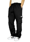 1 x RAW Customer Returns Elegancity Men s Cargo Pants Long Cotton Jogging Pants Casual Loose Fit Sweatpants With Pocket Men Sweatpants Black, XXL - RRP €28.79