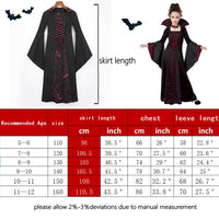 1 x RAW Customer Returns EMLOHSOL Halloween Girls Victorian Vampire Queen Costume,Gothic Princess Costumes Halloween Medieval Lord Vampire Costume Carnival Theme Parties,Cosplay 100-110 cm  - RRP €20.4