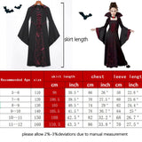 1 x RAW Customer Returns EMLOHSOL Halloween Girls Victorian Vampire Queen Costume,Gothic Princess Costumes Halloween Medieval Lord Vampire Costume Carnival Theme Parties,Cosplay 100-110 cm  - RRP €20.4