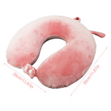 12 x Brand New UESDU Neck Pillow Adults, Neck Pillow Travel Memory Foam Travel Pillow Cute Neck Pillow Pillow Pink Adjustable Travel Pillow with an Eye Mask for Travel Airplane - RRP €181.44