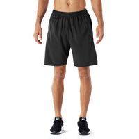 1 x RAW Customer Returns HMIYA Men s Sports Shorts Quick-Drying Shorts with Zip Pocket Black, XXL  - RRP €22.95