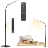 1 x RAW Customer Returns anyts floor lamp dimmable LED floor lamp living room floor lamp with 3 uses as desk lamp floor lamp clampable architect lamp - RRP €39.99