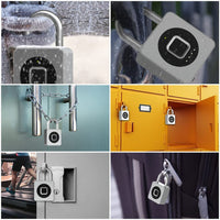 1 x RAW Customer Returns eLinkSmart Gym Padlock, Unlock by Fingerprint or Mobile App, Multi-User Waterproof Keyless Lock for Locker, Garage, Gate, Shed, School, Outdoor, Type C - RRP €37.99