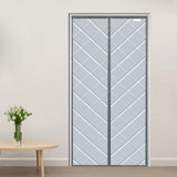 1 x RAW Customer Returns Meet Beauty Thermal Protection Curtain Magnet for Doors, Upgrade Thermal Door Curtain No Drilling, 100 x 205 cm Insulation Protection Curtain, Pet Friendly, Waterproof, Windproof, Full Size, Silver Grey - RRP €31.25