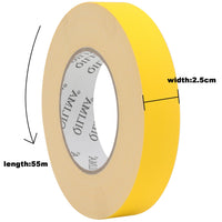 1 x RAW Customer Returns QILIMA fabric tape yellow, 25 mm x 55 m, removable gaffer tape, matt and non-reflective - RRP €26.4