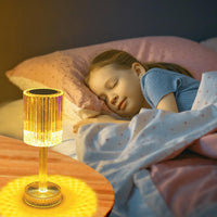 12 x Brand New Yuragim LED Crystal Table Lamp, Acrylic Diamond Crystal Lamp, Touch Ambient Light Crystal Light USB Rechargeable RGB Color Changing Bedside Lamp, Mother s Day Gift G  - RRP €244.8