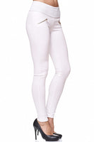 1 x RAW Customer Returns Elara Miss Anna Women s Stretch Trousers Skinny Jegging Chunkyrayan A08-9 White 38 M  - RRP €26.95