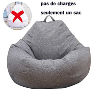 1 x RAW Customer Returns Ghopy bean bag without filling for adults and children, L 90 x 80 cm , giant fabric bean bag, bean bag for living room, for large sofa, large lounger, for indoor and outdoor use - RRP €35.99