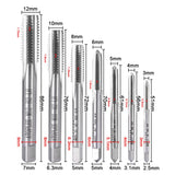 1 x RAW Customer Returns ATOPLEE 7pcs HSS 6542 Metric Left Hand Thread Tap Set, M3 M4 M5 M6 M8 M10 M12 - RRP €26.21