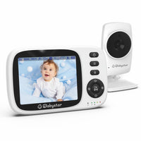 1 x RAW Customer Returns Babystar Babyphone with Camera, 3.2 Inch Video, Night Vision, Temperature Monitoring, Two-Way VOX Module, Rechargeable 2100mAh, 2.4GHz Baby Monitor, Ideal for Parents, - RRP €59.99