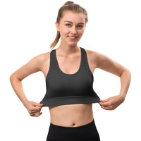 1 x RAW Customer Returns HBselect sports bra bustier women s bralette seamless with padding sportswear polyester fiber without underwire breathable jogging yoga jumping fitness - RRP €26.21