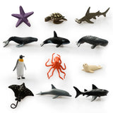 8 x Brand New Gxhong 12 pcs sea creatures toys, sea animal bath toy figures, mini ocean animal figures toy set, sea animal figures toy, animal toy set for children for learning, party, cake topper - RRP €112.0