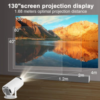 1 x RAW Customer Returns KINMRIS 4K Projector Android 11 WiFi6 HY300 h713 200ANSI BT5.0 1280 720P Dual WiFi 360 Degree Tilt Function, 130 Inch Screen Home Theater for Phone PC Xbox PS5 - RRP €70.58