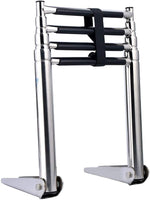 1 x RAW Customer Returns KAOLALI pool ladder stainless steel 4 steps bathing ladder boat foldable with non-slip pedals boat ladder telescopic ladder load capacity 150 kg for swimming pool yachts - RRP €86.2