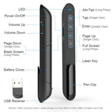 2 x RAW Customer Returns  Multifunctional Presenter NORWII N27 Laser Pointer Powerpoint Remote Control 100m, Wireless Presenter Laser Pointer Presentation, Presentation Remote Control Supports Hyperlink Volume Control - RRP €29.98