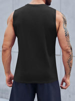 1 x RAW Customer Returns Tank Top Men, Sleeveless Muscle Shirts Gym Sports Undershirt Men T Shirt Men Fitness Tank Tops Tee Top for Men Black 3XL - RRP €20.16