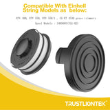 1 x RAW Customer Returns TRUSTLIONTEK Replacement Line Spool 3405685 for Einhell GC-ET 4530 Brush Cutter Set 6 Line Spools 1 Grass Trimmer Cover - RRP €19.68