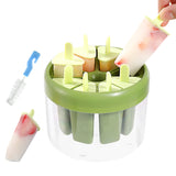 6 x Brand New Pack of 8 ice cream molds silicone, ice cream molds ICE lolly silicone, reusable popsicle molds lightweight, mini ice cream molds, for children, babies and adults - RRP €66.54