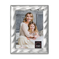 1 x Brand New HAES DECO Silver-plated picture frame Prato for ONE photo of 13x18 cm Photo frame beautifully silver-plated with luxurious wooden back and stand for standing VP10818 - RRP €30.0