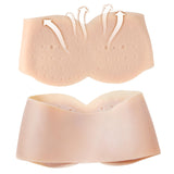 1 x RAW Customer Returns ICEVER Silicone False Breast Forms Gel Filled Strapless E Cup Realistic Breast Prostheses for Crossdresser Cosplay Transgender Mastectomy Size M - E Cup, Beige  - RRP €141.3