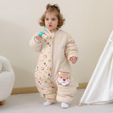 1 x RAW Customer Returns MIKAFEN baby sleeping bag long sleeve with feet 3.5 tog winter, children s winter sleeping bag with legs, puppy baby height 90-100cm - RRP €29.23