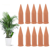 1 x RAW Customer Returns WUJUN Plant Watering Stakes Automatic Plant Watering for Vacation, Plant Watering Devices, Terracotta Self-Watering for Wine Bottles, for Indoor and Outdoor Plants 10 Pack  - RRP €22.04