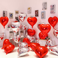 19 x Brand New Heart balloons foil balloons red 25 pieces 18 inch helium balloons heart balloons for birthday Valentine s Day wedding engagement marriage proposal Mother s Day baptism red helium balloons heart shape love party - RRP €170.62