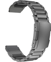 1 x RAW Customer Returns MaKTech Titanium Band, 20mm Lightweight Metal Link Bracelet, for Samsung Galaxy Watch 6 43 47 40 44mm, Galaxy Watch 5 4, Huawei GT 4 3-41 42mm Space Grey  - RRP €33.62