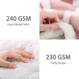 1 x Brand New Blanket Sofa Cuddly Blanket Pink - Warm Sherpa Sofa Throw Winter Blanket, Sofa Blanket Double Face Extra Soft, Thick Couch Blanket, 130x150CM Small Fluffy Blanket for Couch - RRP €20.4