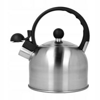 1 x RAW Customer Returns Kettle Camping Induction Stainless Steel Teakesel Whistling Kettle Silver 1.5l Gas Stove, for Wood Stove - RRP €17.0