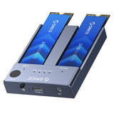 1 x RAW Customer Returns ORICO NVMe Clone Docking Station M.2 Dual-Bay 10Gbit s with Offline Clone Duplicator Function, USBC NVME 2 Compartment Enclosure for PCIe M-Key 2242 2260 2280 22110 M2 SSD, Tool-Free SSD Not Included -M2P2 - RRP €135.99