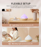 1 x RAW Customer Returns Aroma Diffuser for Essential Oils, 500ml Diffuser with 8x10ml Essential Oils Set, Remote Control Humidifier Room Fragrance with 14-Color LED Light for Bedroom - RRP €28.4