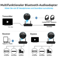 1 x RAW Customer Returns 1Mii HiFi Bluetooth Receiver, Bluetooth 5.0 Transmitter TV Audio Adapter with Audiophile ESS DAC AptX HD Low Latency, Long Range, Optical Output Input RCA AUX 3.5 mm for Stereo - RRP €78.58