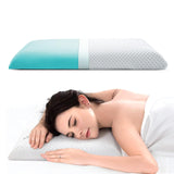 1 x RAW Customer Returns AOTOZE Low Pillow for Sleeping Memory Foam Bed Pillow Flat Pillow Thin Cushion 60 x 40 x 6 cm  - RRP €40.87