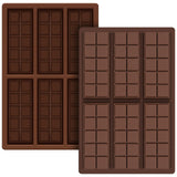 35 x Brand New JUSONEY 2 Pack Chocolate Mold for 6 Blocks Chocolate BPA Free Silicone Molds for Wickless Wax Melt Candles Chocolate Baking Molds Mold 1  - RRP €384.65