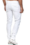 1 x RAW Customer Returns Elara Men s Chino Trousers Slim Fit Stretch Chunkyrayan MEL009-White-32 36 - RRP €29.95