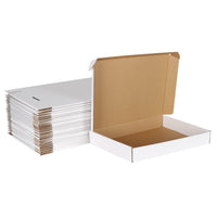 1 x RAW Customer Returns HORLIMER Pack of 25 maxi letter boxes 350x250x50mm DIN A4 white maxi letter shipping box for DHL DPD GLS Hermes goods shipment, book shipment, gift box - RRP €33.99