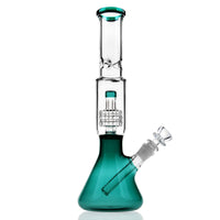 1 x Brand New REANICE Percolator bong 14.5mm Height 29.5cm Green bongs Bubblers hookah Honeycomb Glass water pipes - RRP €30.24