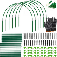 1 x RAW Customer Returns TUIBEIDAMAI plant tunnel arches, 30 pieces tunnel arches raised bed, removable film tunnel for raised beds, greenhouse arch 6 mm wrapped with plastic, greenhouse tyres, garden tunnel arches, greenhouse tunnel - RRP €20.16