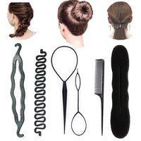 1 x Brand New BN Hair Styling Set, Hair Hairstyles Set, Set Hair Styling Accessories, Suitable, DIY Braid Hair Styling Kit, Flower Hair Styling Tools for Beginners - RRP €10.0