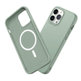 1 x RAW Customer Returns RhinoShield SolidSuit Case Compatible with Magsafe for iPhone 13 Pro Max Shock Absorbent Slim Design Protective Cover with Premium Matte Finish 3.5M 11ft Drop Protection - Sage Green - RRP €44.99