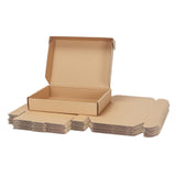 1 x RAW Customer Returns RLAVBL Cardboard Boxes, Moving Boxes 28x20.4x5.1cm, Corrugated Storage Boxes, Gift Box with Lid, Brown Set of 25 - RRP €24.99