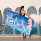 10 x Brand New YGCHEN Beach Towel for Frozen Towel Microfiber Princess Bath Towel Children Beach Towels Frozen Towels for Swimming Beach Camping Shower Bath Towels 70 150 cm  - RRP €204.0