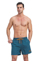 1 x RAW Customer Returns Ougelebo men s swimming trunks, men s short shorts, quick-drying men s swimming shorts, men s board shorts, beach shorts, peacock blue, 3XL - RRP €27.99