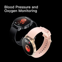 1 x RAW Customer Returns Smartwatch Women Men with Phone Function Round 360 360 Resolution IP67 Waterproof Heart Rate SpO2 Blood Pressure Measurement 20 Sports Modes APP Notification Reminder Compatible with iPhone Android - RRP €67.99