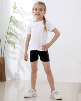 1 x RAW Customer Returns Adorel Shorts Shorts Leggings for Girls Pack of 8 Black 7-9 Years Manufacturer Size 150  - RRP €24.07