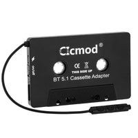 1 x RAW Customer Returns CICMOD cassette adapter BT 5.1 car cassette adapter with built-in microphone hands-free system - RRP €16.99